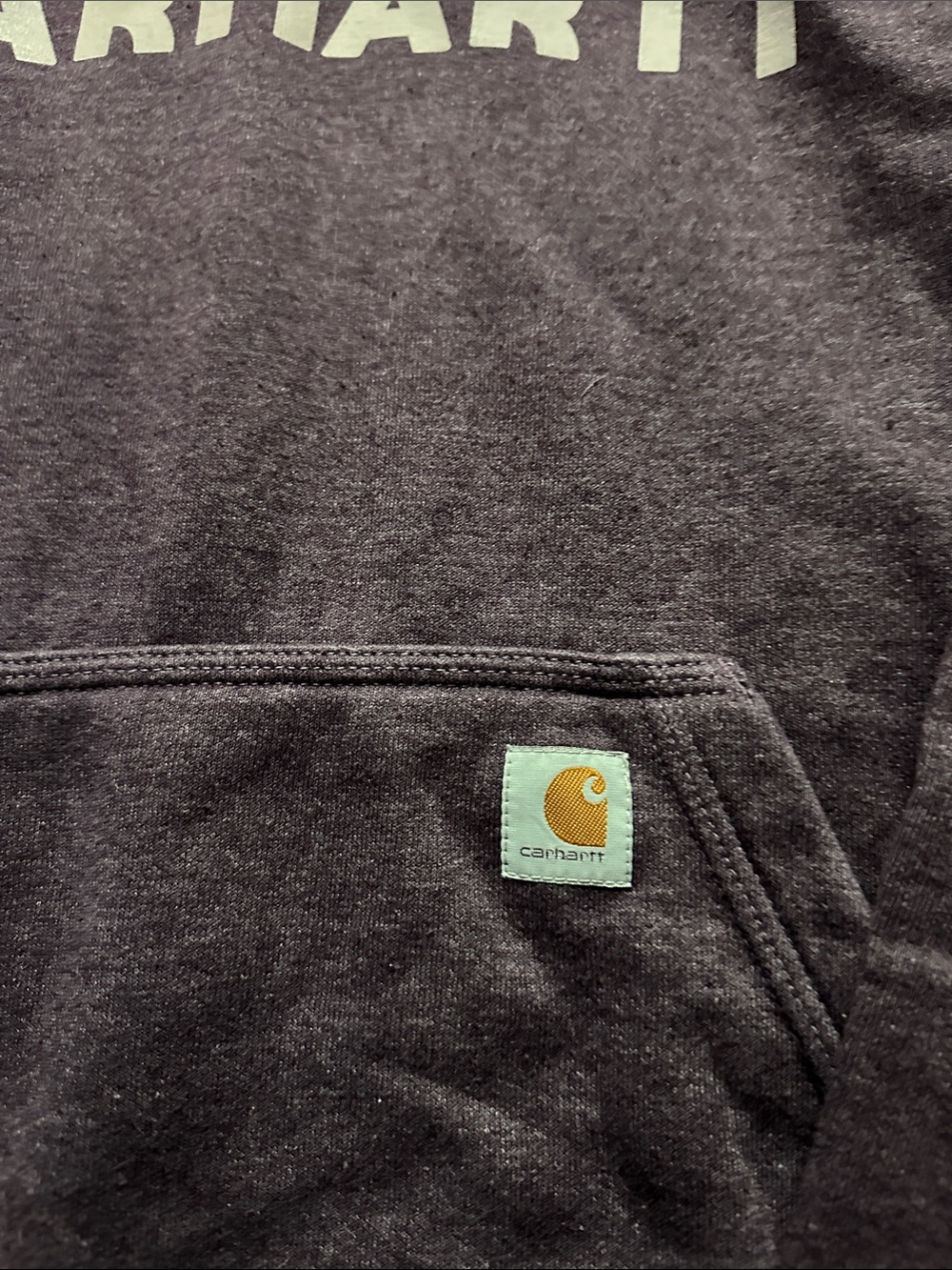 Carhartt Crewneck Hoodie in Plum - Picture 3 of 5